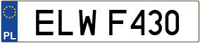 Trailer License Plate